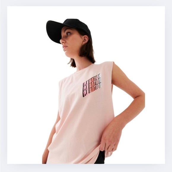 P.E. Nation Sleeveless Pink Active Top - Picture 6 of 7